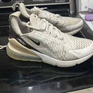 Nike Air Max 270 Cream and Black Sneakers